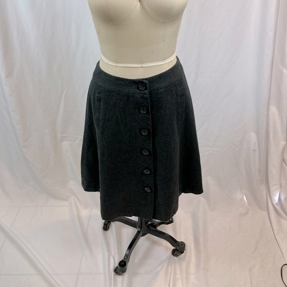 Banana Republic Khaki green button down skirt